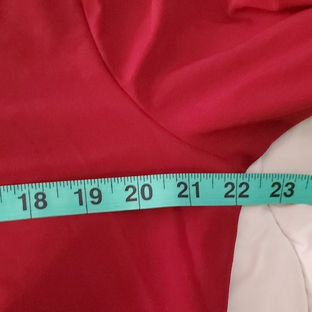 Suzie In The City Deep Red Blouse Size 1x - Picture 6 of 6